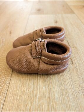 Starry Knight Dark Brown Leather Baby Shoes Approx Sz 5